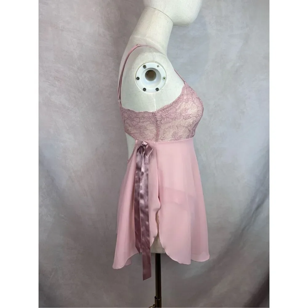 Vintage Y2K Victoria’s Secret Baby Doll Lingerie Set 2pc Panty